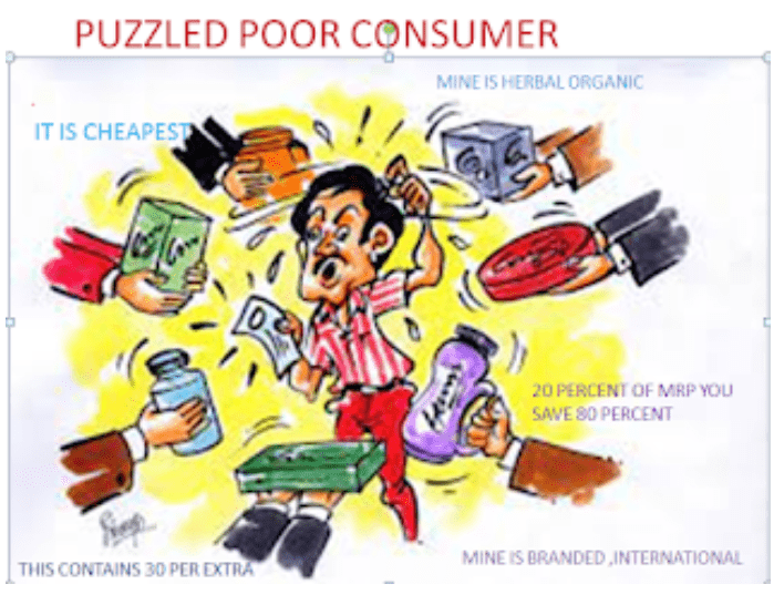 MARKETING AND SALES STRATEGIES Puzzled consumer